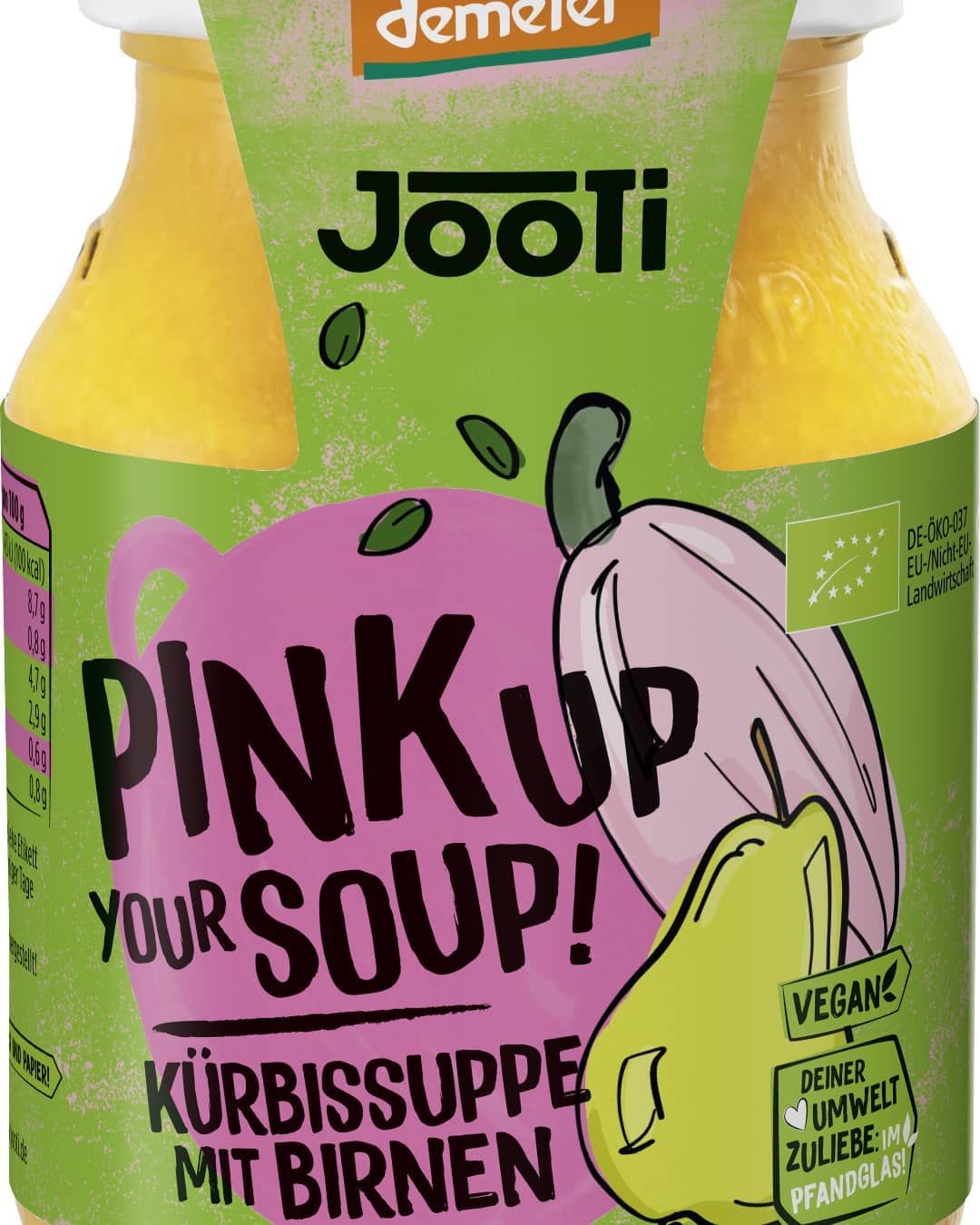 Kürbissuppe mit Birnen
Außen blasspink, innen sattgelb – der Pink Banana ist ein Megakürbis: mega groß, mega lecker. Nussig-süßlich im Geschmack begibt er sich gerne mit der lieblichen Birne an seiner Seite auf eine Abenteuerreise zum Gipfel des Geschmacks.
#kürbissuppe #birne #pfanglas #glas #yummy #yummyfood #lecker #leckeressen #delicious #Vegan #vegetarisch #demeter #bio #handmade #handmadewithlove #pink #pinkbanana
